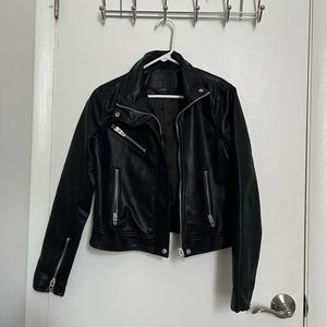 Faux leather jacket